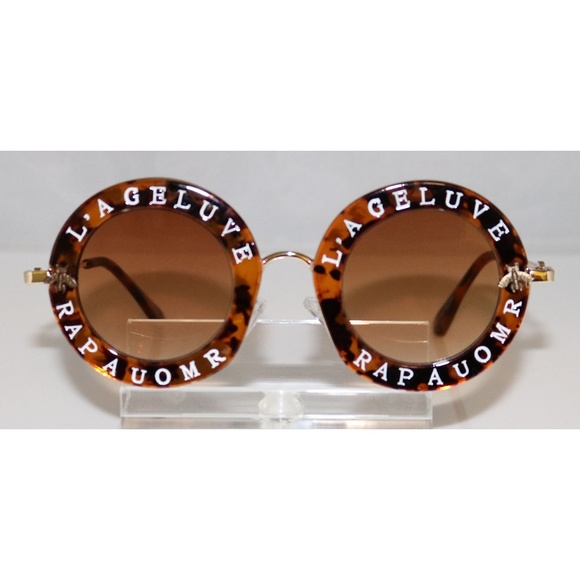 New Ladies Round Havana Sunglasses